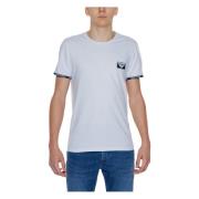 Wit Katoenen T-Shirt Korte Mouwen Mannen Emporio Armani , White , Here...