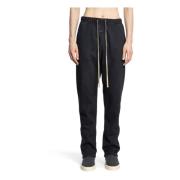 Zwarte Fleece Sweatpants met Ingelegd Logo Fear Of God , Black , Heren