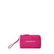 Rode Leren Clutch Elegante Stijl Hinnominate , Pink , Dames