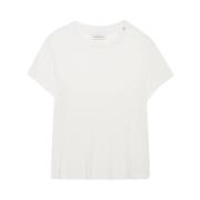 Witte Amani T-Shirt Anine Bing , White , Dames