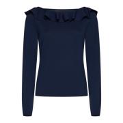 Blauwe Layla Sweater Semicouture , Blue , Dames