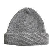 Bicolor Beanie Hat Roberto Collina , Gray , Heren