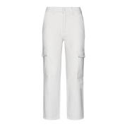 Witte Cargo Jeans Whisper 7 For All Mankind , White , Dames