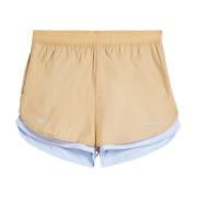 Gelaagde Nylon Unisex Shorts Adidas , Beige , Dames