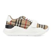 Check Sneakers Archief Beige Burberry , Multicolor , Heren