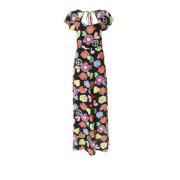 Symboolprint Lange Jurk Moschino , Multicolor , Dames