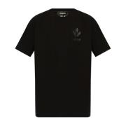 T-shirt met logo Dsquared2 , Black , Heren