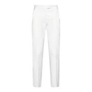 Witte Hennepmix Slim Fit Broek Isabel Marant , White , Dames