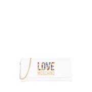 Witte Portemonnee Elegant Functioneel Ontwerp Moschino , White , Dames