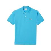 Lichtblauw Polo Shirt Elegant Veelzijdig Lacoste , Blue , Heren