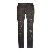 Slim Fit Jeans Dolce & Gabbana , Multicolor , Heren