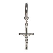 Kruis Hanger Oorbellen met Logo Plaatje Dolce & Gabbana , Gray , Heren