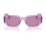 Rechthoekige zonnebril donkerpaarse lenzen Prada , Purple , Unisex