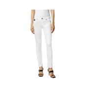 Witte Damesmode Broek Versace Jeans Couture , White , Dames