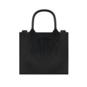 Milky Bag Zwarte PVC Handtas Armani Exchange , Black , Dames