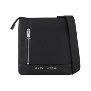 Zwarte Schoudertas Stijlvol Praktisch Armani Exchange , Black , Heren