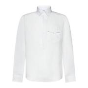 Elegante Overhemden Collectie Brunello Cucinelli , White , Heren