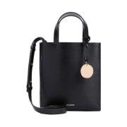 Zwarte Bond Tote Mini Tas Jil Sander , Black , Dames