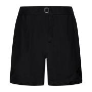Zwarte Elastische Taille Shorts Jil Sander , Black , Heren