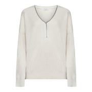 Witte Truien voor Vrouwen Brunello Cucinelli , White , Dames