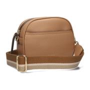 Bruine Schoudertas Nina Gianni Chiarini , Brown , Dames