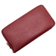 Pre-owned Leather wallets Hermès Vintage , Red , Dames