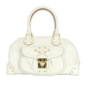 Pre-owned Leather louis-vuitton-bags Louis Vuitton Vintage , White , D...