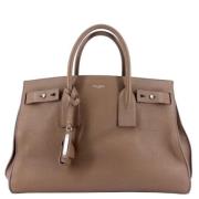 Pre-owned Leather totes Yves Saint Laurent Vintage , Brown , Dames