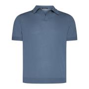 Linnen T-shirts en Polos Tagliatore , Blue , Heren