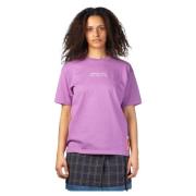 Paarse Grafische Print Katoenen T-Shirt Undercover , Purple , Dames