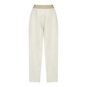 Beige Palmer Broek UMA Wang , Beige , Dames