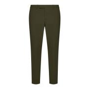 Groene Wollen Broek met Zakken PT Torino , Green , Heren