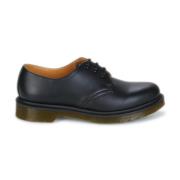 Zwarte Derby Schoenen met Glad Leer Dr. Martens , Black , Heren