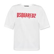 Bedrukt T-shirt Dsquared2 , White , Dames