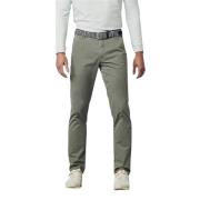 Groene katoenen chino broek Meyer , Green , Heren