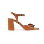 High Heel Sandals Carmens , Brown , Dames