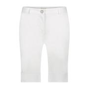 Witte Technische Jersey Cropped Broek Jane Lushka , White , Dames