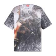 T-shirt `T-Boxt-Q21` Diesel , Gray , Heren