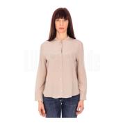 Stijlvol Overhemd Aspesi , Beige , Dames