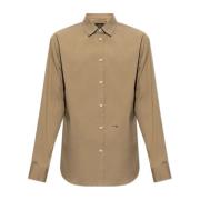 Shirt met logo Dsquared2 , Brown , Heren