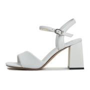 Witte blokhak sandalen Aina Cesare Gaspari , White , Dames