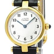 Pre-owned Leather watches Cartier Vintage , Multicolor , Dames