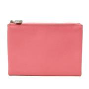 Pre-owned Leather pouches Hermès Vintage , Pink , Dames