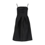 Pre-owned Linen dresses Dolce & Gabbana Pre-owned , Black , Dames