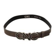 Bruin Logo Gesp Mode Riem Costume National , Brown , Dames