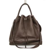 Pre-owned Leather shoulder-bags Louis Vuitton Vintage , Brown , Dames