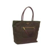 Pre-owned Nylon prada-bags Prada Vintage , Green , Dames