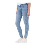 Skinny Crop Blauwe Jeans Dames 7 For All Mankind , Blue , Dames