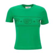 Groene T-shirts en Polos Chiara Ferragni Collection , Green , Dames