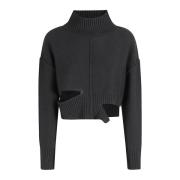 Stijlvolle Pullover Sweater MM6 Maison Margiela , Black , Dames